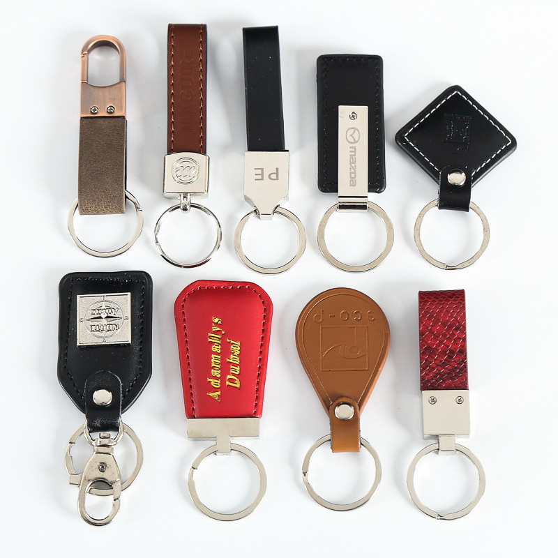 Leather keychains